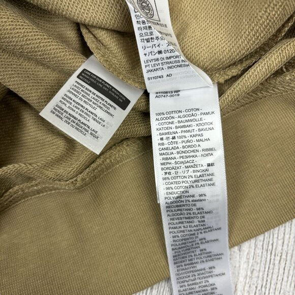 Levis Mens Hoodie XXL Relaxed Fit Tan Sweatshirt NWT. - Picture 12 of 14
